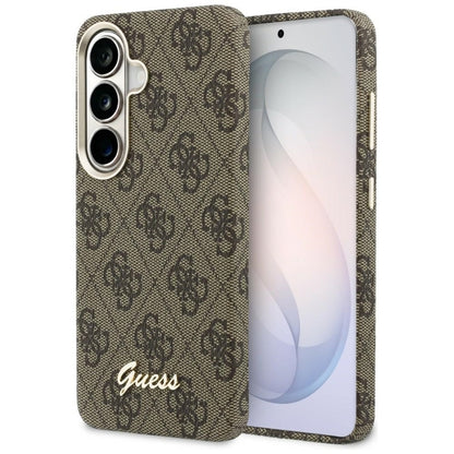 Guess 4G Script MagSafe dėklas - Samsung Galaxy S26 (Rudos)