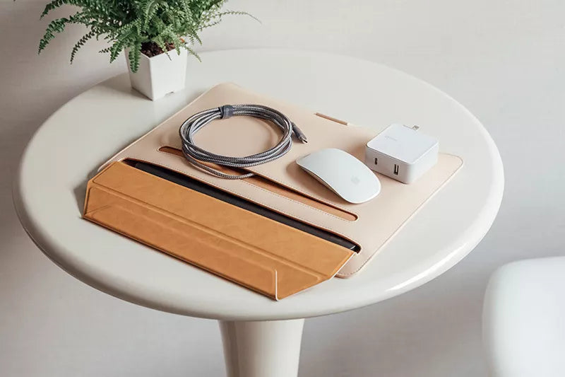 Moshi Muse 14" 3-in-1 Slim Sleeve nešiojamojo kompiuterio dėklas (Luna Pink)