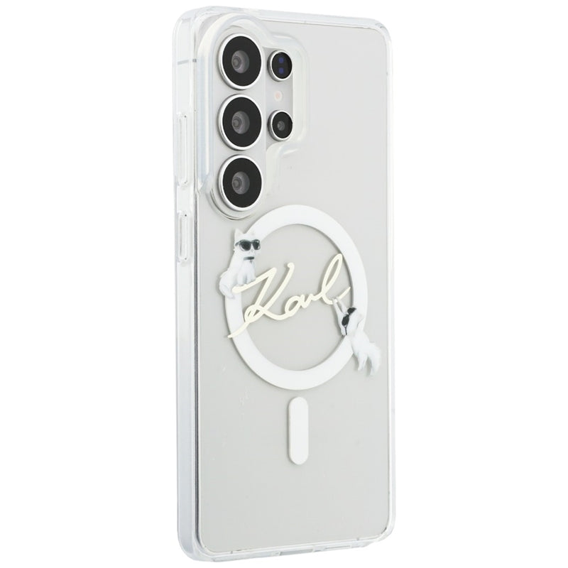 Karl Lagerfeld IML KC Script MagSafe - Samsung Galaxy S26 Ultra dėklas (Skaidrus)