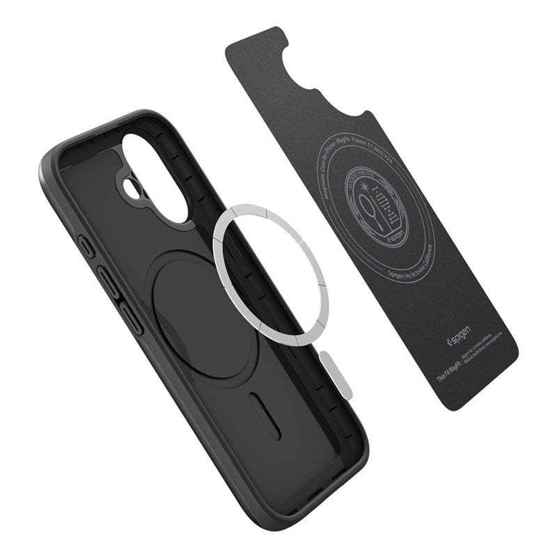 Spigen Thin Fit Mag MagSafe - Dėklas iPhone 17 (Juodas)