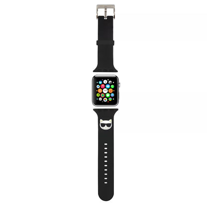 Karl Lagerfeld Silicone Choupette Head – dirželis Apple Watch 42/44/45 mm (juodas)