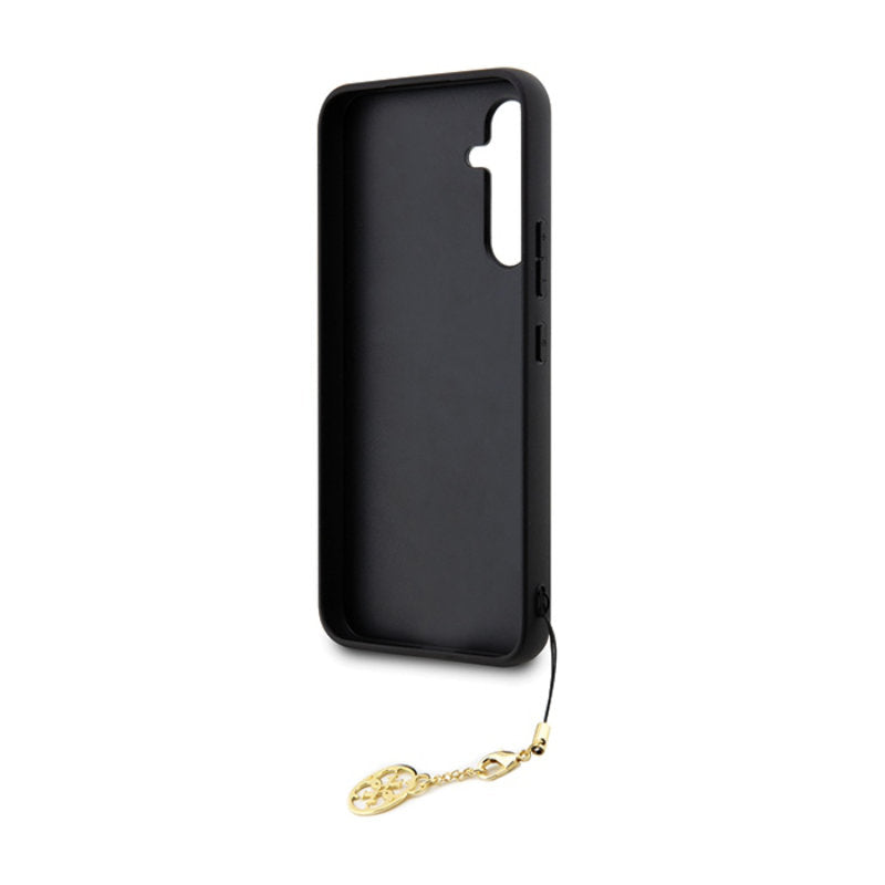 Guess 4G Charms kolekcija – dėklas Samsung Galaxy S23 FE (rudas)