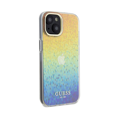 Guess IML Faceted Mirror Disco Iridescent – dėklas iPhone 14 (Iridescentinis)