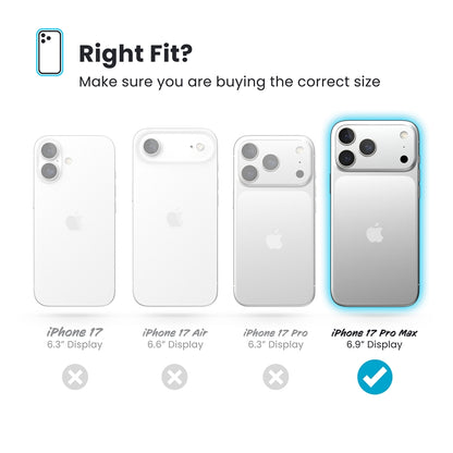 Speck Presidio Perfect Clear MagSafe dėklas – iPhone 17 Pro Max dėklas (skaidrus / sidabrinis)