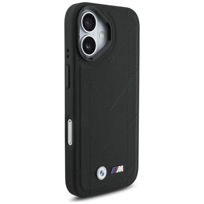 BMW M Dyjuotas logotipas MagSafe - iPhone 17 dėklas (juodas)