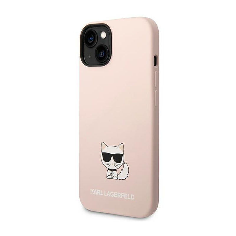 Karl Lagerfeld Choupette Body – dėklas skirtas iPhone 14 Plus (šviesiai rožinis)