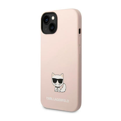 Karl Lagerfeld Choupette Body – dėklas skirtas iPhone 14 Plus (šviesiai rožinis)