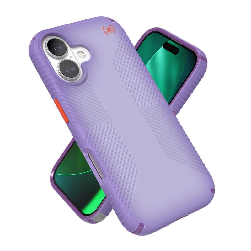 Speck Presidio Lux Grip MagSafe - iPhone 17 dėklas (Purple Fade/Magic Purple/New Poppy)
