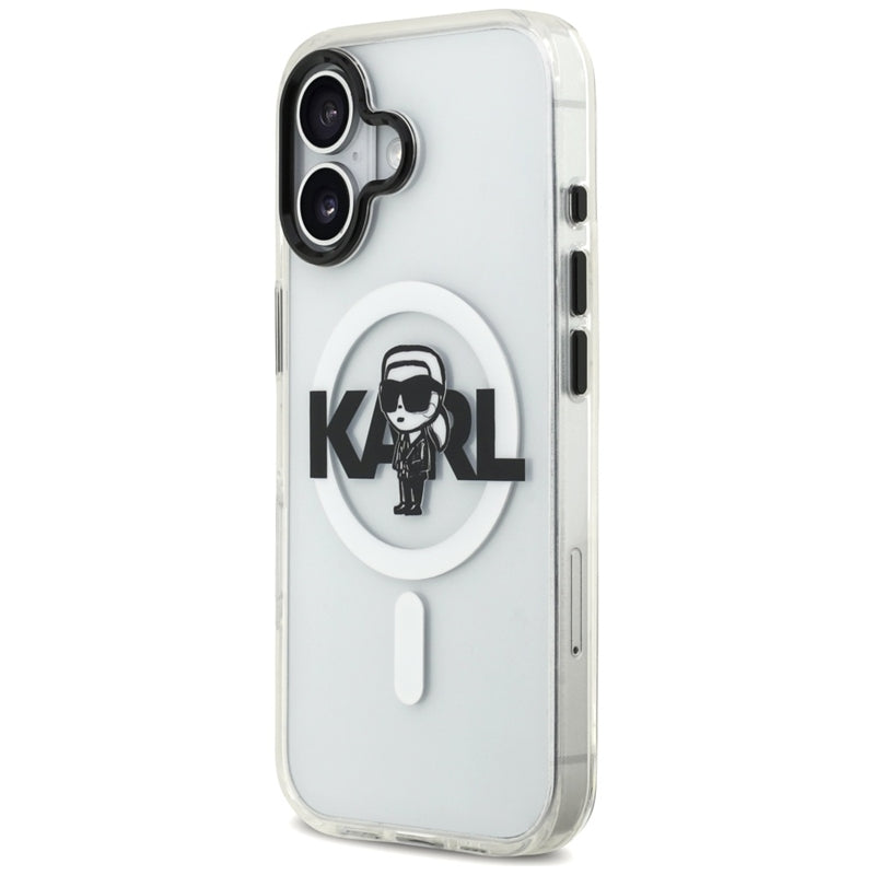 Karl Lagerfeld IML Karl Sketch Logo MagSafe - dėklas iPhone 17 (Skaidrus)