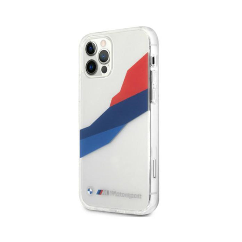 BMW Motorsport Tricolor - dėklas iPhone 12 Pro Max (skaidrus)