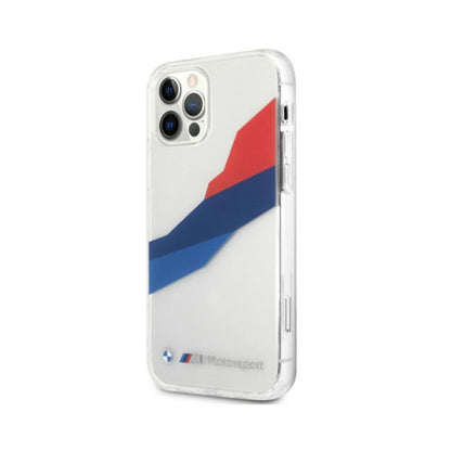 BMW Motorsport Tricolor - dėklas iPhone 12 Pro Max (skaidrus)