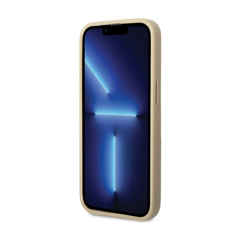 Guess Glitter Script Big 4G – iPhone 13 Pro Max dėklas (aukso)