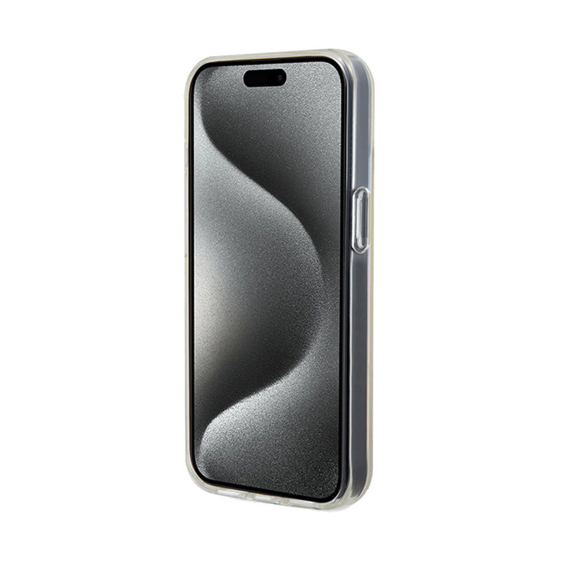 Guess IML Faceted Mirror Disco Iridescent – dėklas iPhone 14 (Iridescentinis)