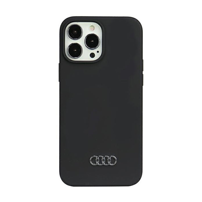 Audi silikoninis dėklas – dėklas, skirtas iPhone 13 Pro Max (Juoda)