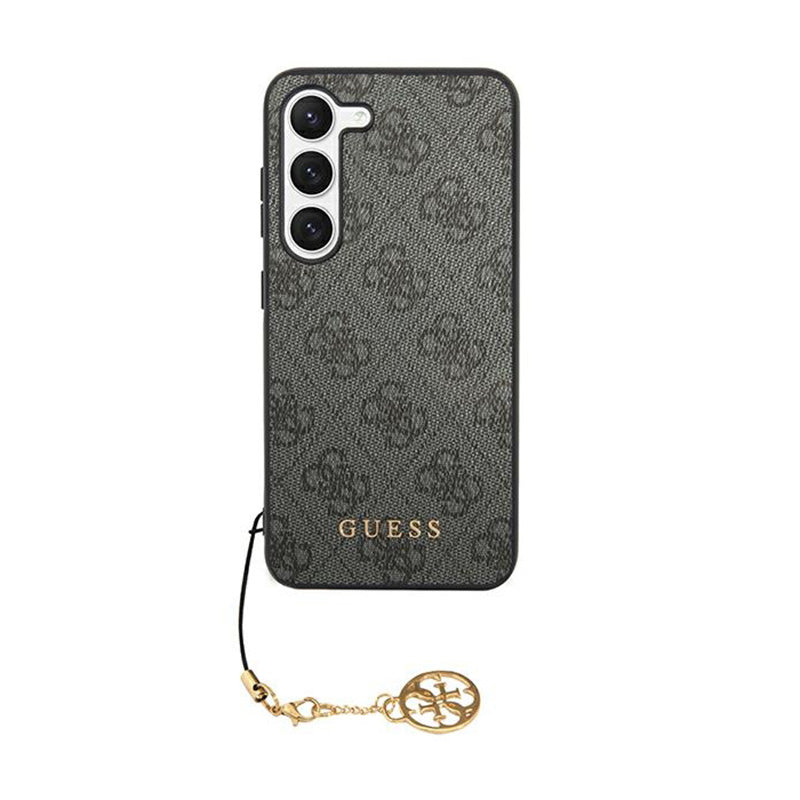 Guess 4G Charms Collection - dėklas Samsung Galaxy A35 5G (juodas)