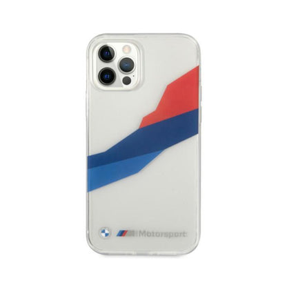 BMW Motorsport Tricolor - dėklas iPhone 12 Pro Max (skaidrus)