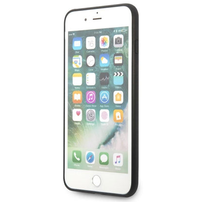 Karl Lagerfeld Saffiano Karl & Choupette Heads - Dėklas iPhone 8 Plus / 7 Plus (Juoda)