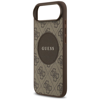 Guess 4G Circle Classic Logo MagSafe – Dėklas iPhone Air (Ruda)