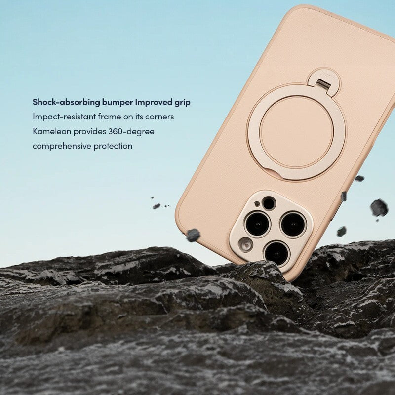 Moshi Kameleon MagSafe – dėklas skirtas iPhone 16 Pro Max su stovu (Shell Pink)