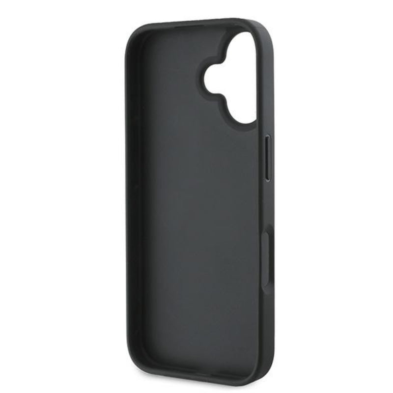 Guess 4G Bottom Stripe – dėklas, skirtas iPhone 16 (pilkas)