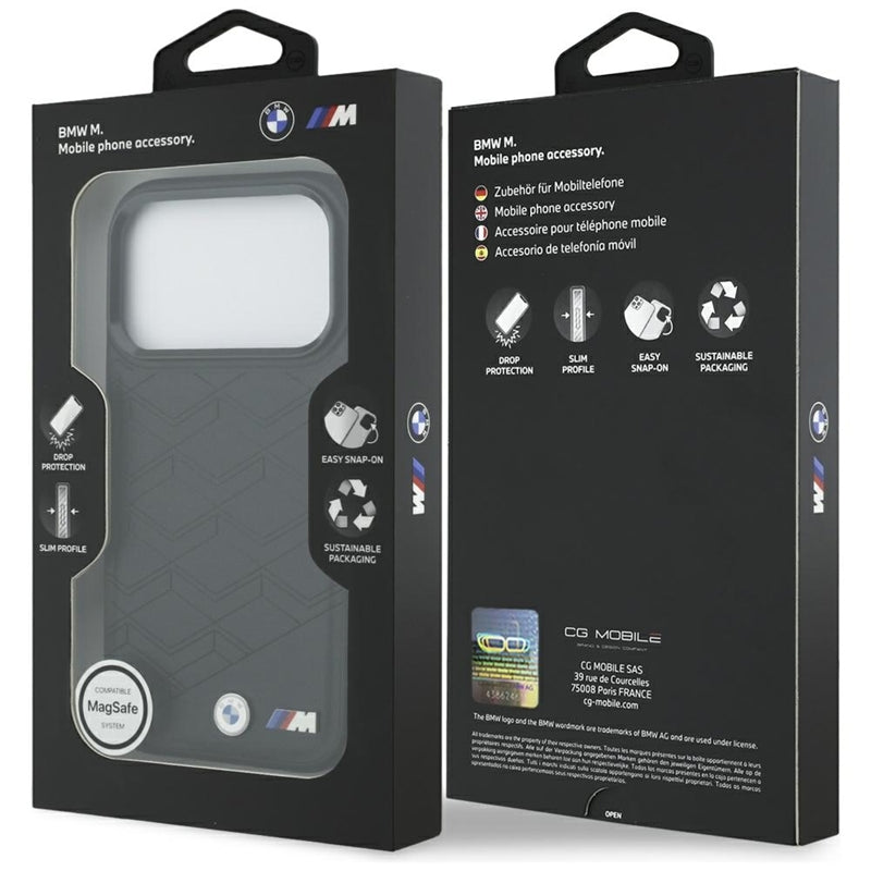 BMW M Shape Logo MagSafe dėklas - iPhone 17 Pro (juodas)