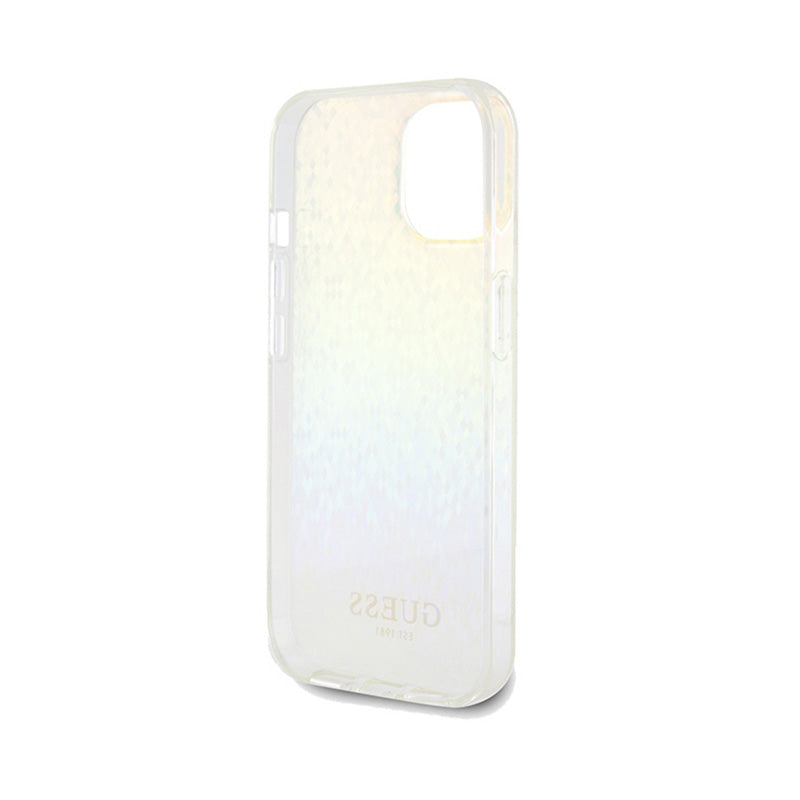 Guess IML Faceted Mirror Disco Iridescent – dėklas iPhone 14 (Iridescentinis)