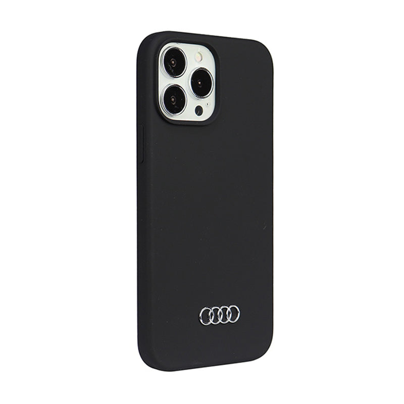 Audi silikoninis dėklas – dėklas, skirtas iPhone 13 Pro Max (Juoda)