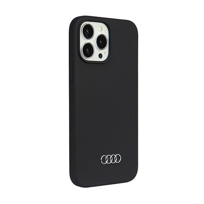 Audi silikoninis dėklas – dėklas, skirtas iPhone 13 Pro Max (Juoda)
