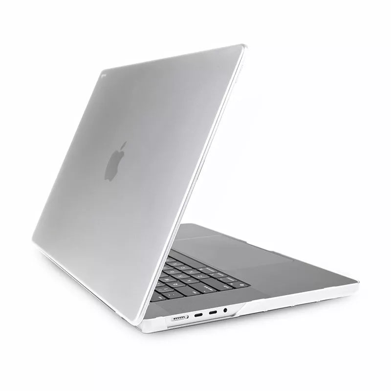 Moshi iGlaze – Kietas dėklas, skirtas MacBook Pro 16" (M4/M3/M2/M1/2024-2021) (Tamsiai skaidrus)