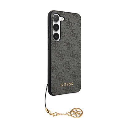 Guess 4G Charms Collection - dėklas Samsung Galaxy A35 5G (juodas)