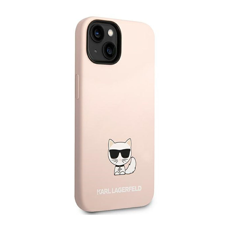 Karl Lagerfeld Choupette Body – dėklas skirtas iPhone 14 Plus (šviesiai rožinis)