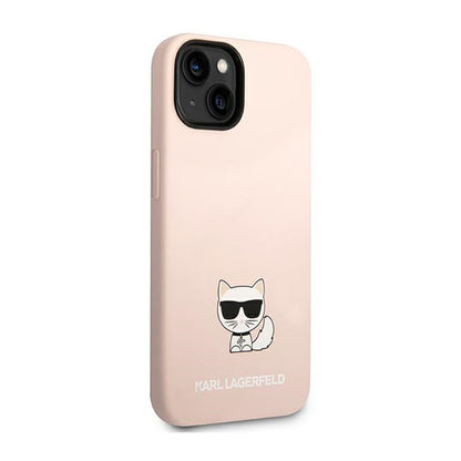 Karl Lagerfeld Choupette Body – dėklas skirtas iPhone 14 Plus (šviesiai rožinis)