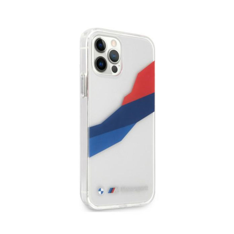 BMW Motorsport Tricolor - dėklas iPhone 12 Pro Max (skaidrus)