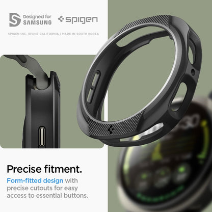 Spigen Liquid Air – Dėklas, skirtas Samsung Galaxy Watch 8 44 mm (Matinė juoda)