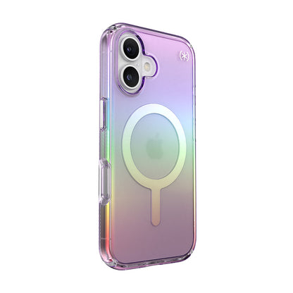 Speck Presidio2 Lux MagSafe – Dėklas, skirtas „iPhone 16“ (nuostabi violetinė / permatoma)