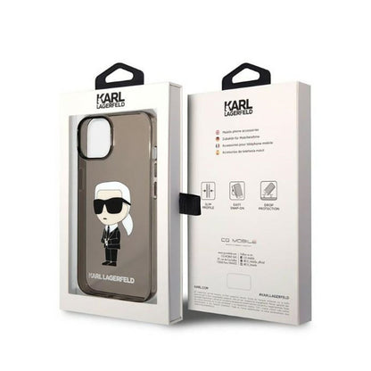 Dėklas Karl Lagerfeld IML NFT Ikonik (Juodas) skirtas iPhone 14 Plus