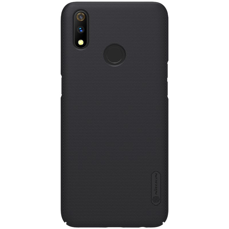 Nillkin Super Frosted Shield – Dėklas, skirtas Realme 3 Pro (Realme X Lite) (Juoda)