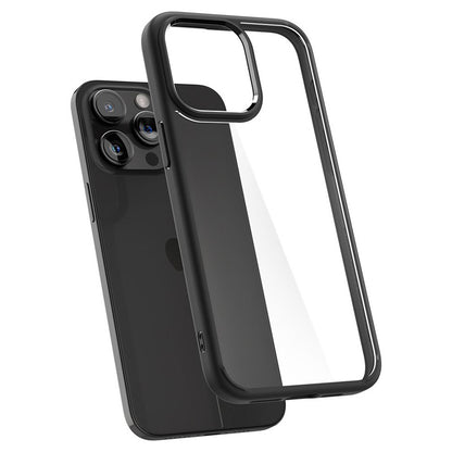 Spigen Ultra Hybrid – dėklas, skirtas „iPhone 15 Pro“ (matinė juoda)