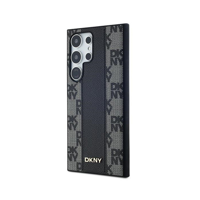 DKNY Odos Langelių Mono Rašto MagSafe – Dėklas skirtas Samsung Galaxy S24 Ultra (Juodas)