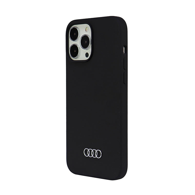 Audi silikoninis dėklas – dėklas, skirtas iPhone 13 Pro Max (Juoda)