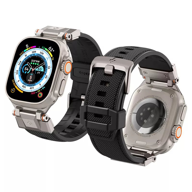 Spigen DuraPro Armor - Apyrankė, skirta Apple Watch 42/44/45/49 mm (juoda)