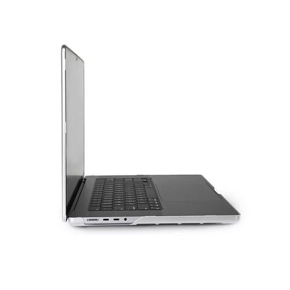 Moshi iGlaze – Kietas dėklas, skirtas MacBook Pro 16" (M4/M3/M2/M1/2024-2021) (Tamsiai skaidrus)