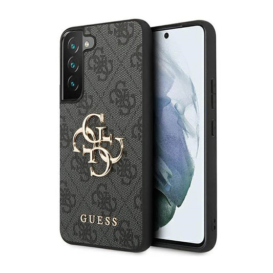 Guess 4G Big Metal Logo – Dėklas Samsung Galaxy S23 (pilkas)