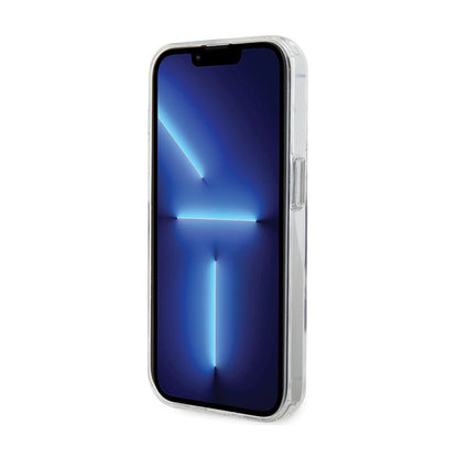 Karl Lagerfeld žiedinis stovas Karl & Choupette MagSafe – iPhone 14 Pro dėklas (baltas)