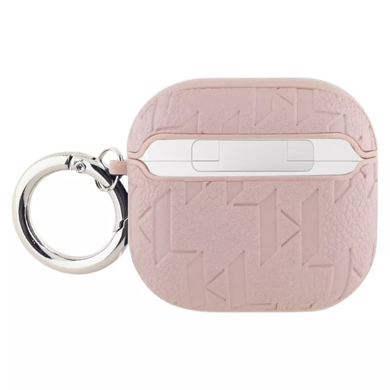 Karl Lagerfeld Monograma Karl & Choupette galva - AirPods 4 dėklas (rožinė)