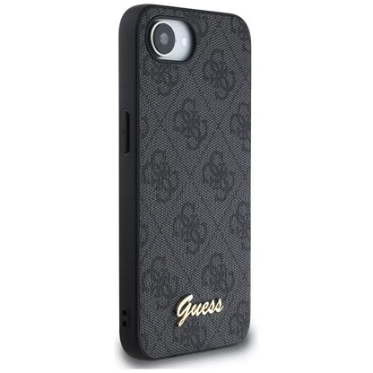 Guess 4G Script Logo MagSafe – dėklas iPhone 16e (juodas)
