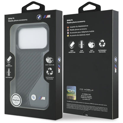 BMW M Carbono Logotipas MagSafe dėklas iPhone 17 Pro (antracito)