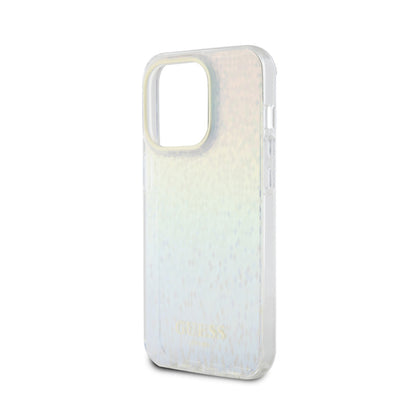 Guess IML Faceted Mirror Disco Iridescent – dėklas iPhone 15 Pro (vaivorykštės spalvos)