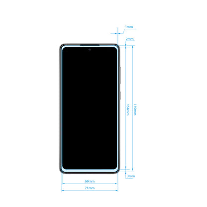 Crong 7D Nano lankstus stiklas – Neardomamas 9H hibridinis stiklas visam Samsung Galaxy A72 ekranui