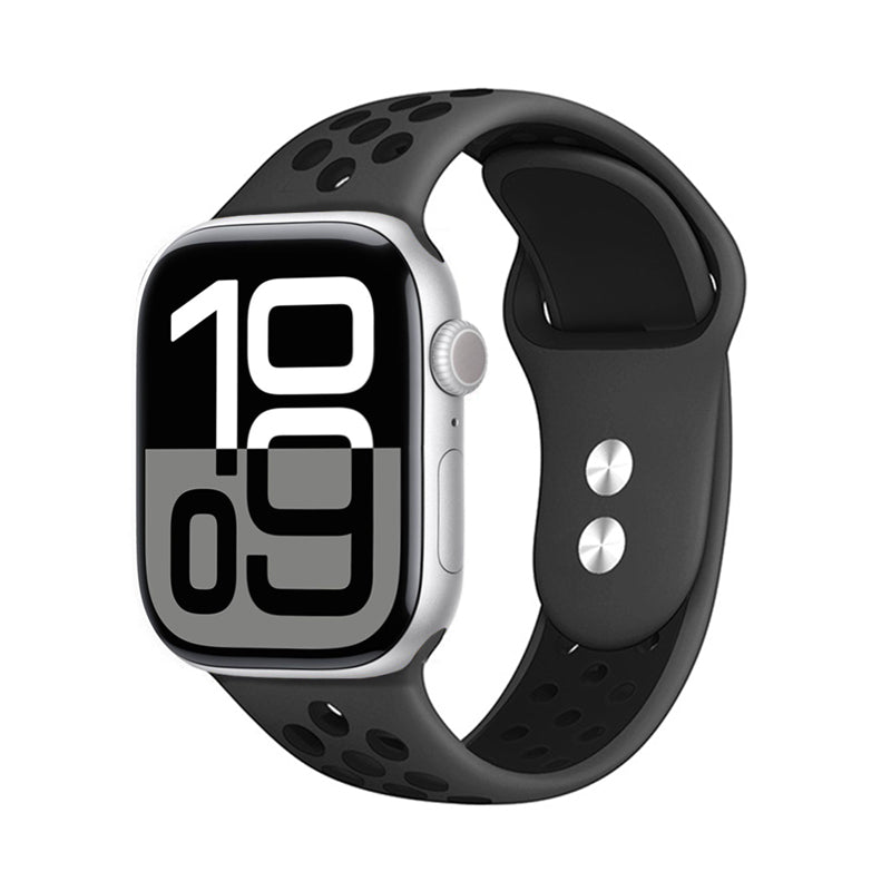 Crong Duo Sport - Apple Watch apyrankė 38/40/41/42 mm (pilka/juoda)